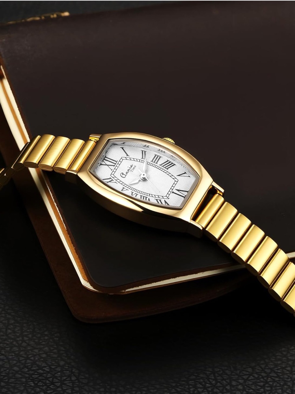 Classic Gold Women’s Watch with White Dial